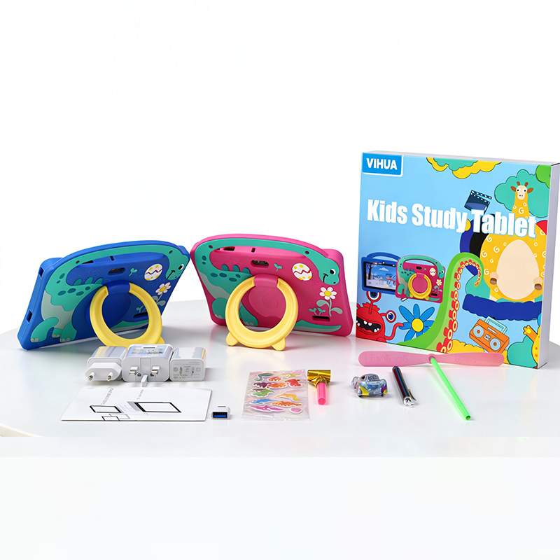 Wholesale New 7 Inch Kids Tablet Android 15 Hot Selling Dual Camera Video Call Wifi Card Parental Control Educational Early Baby
