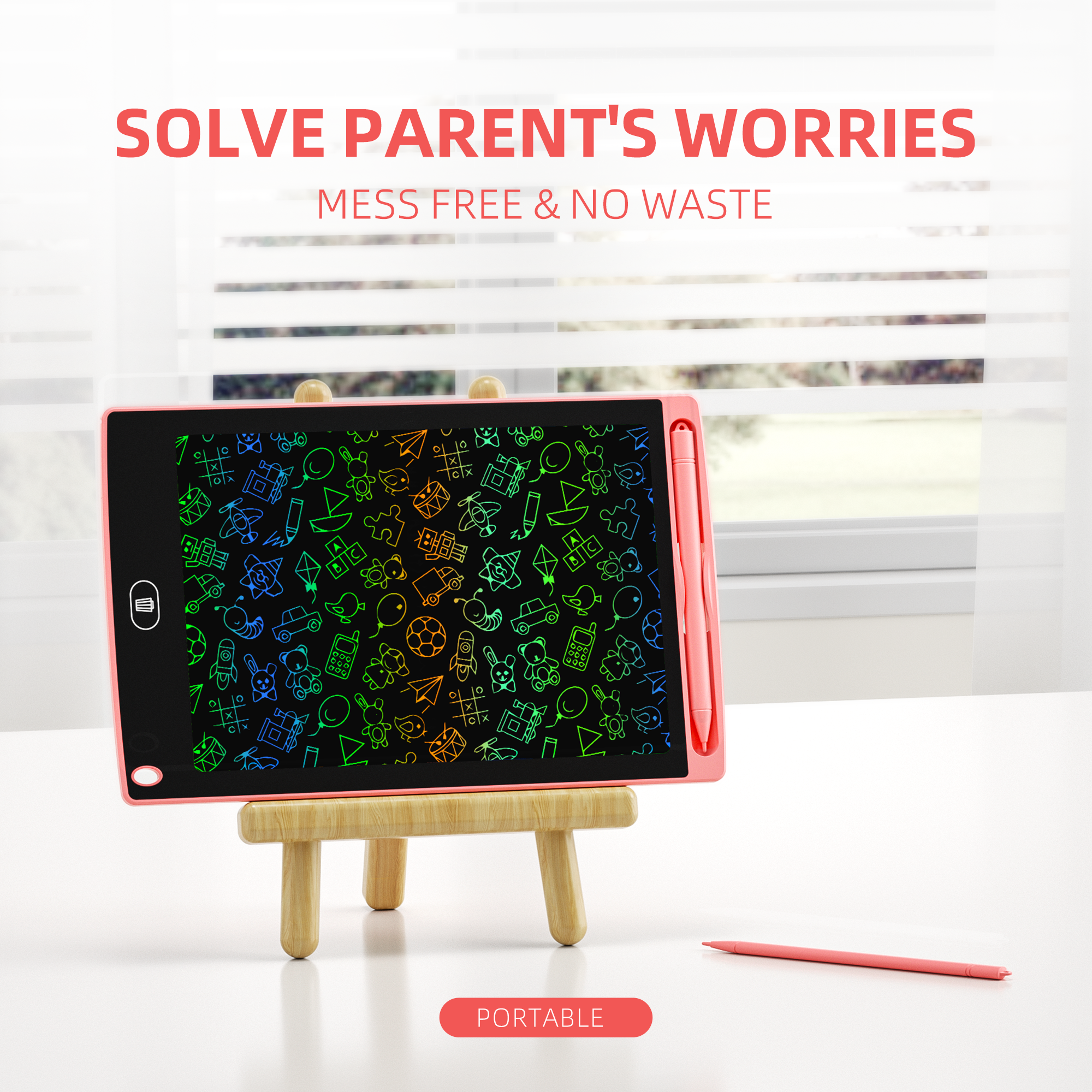 HX Wholesale Lcd Panel Colorful Kids Writing Tablet Low Price Cheap Digital Writing Pads Children Kids Lcd Writing Tablet
