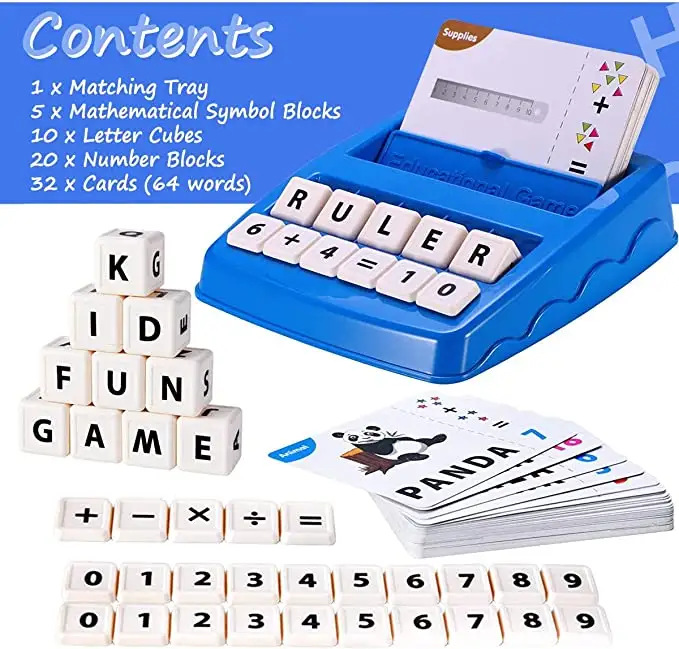 T511 Spelling Alphabet Games Learning Enlightenment Cognition Word Cards Early Childhood Promotion Toys