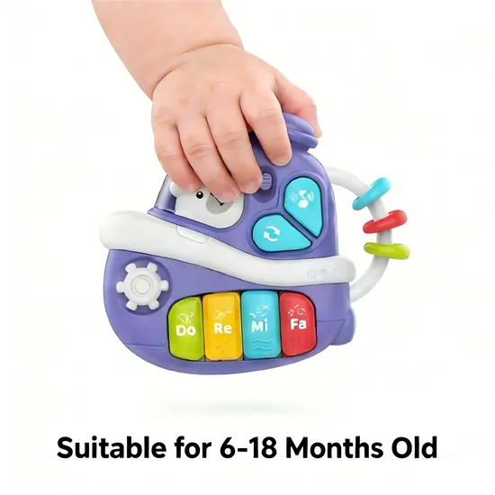AiJH Preschool Kids Electric Musical Piano Set Toys Plastic Cartoon Animal Educational Keyboard Music Toys