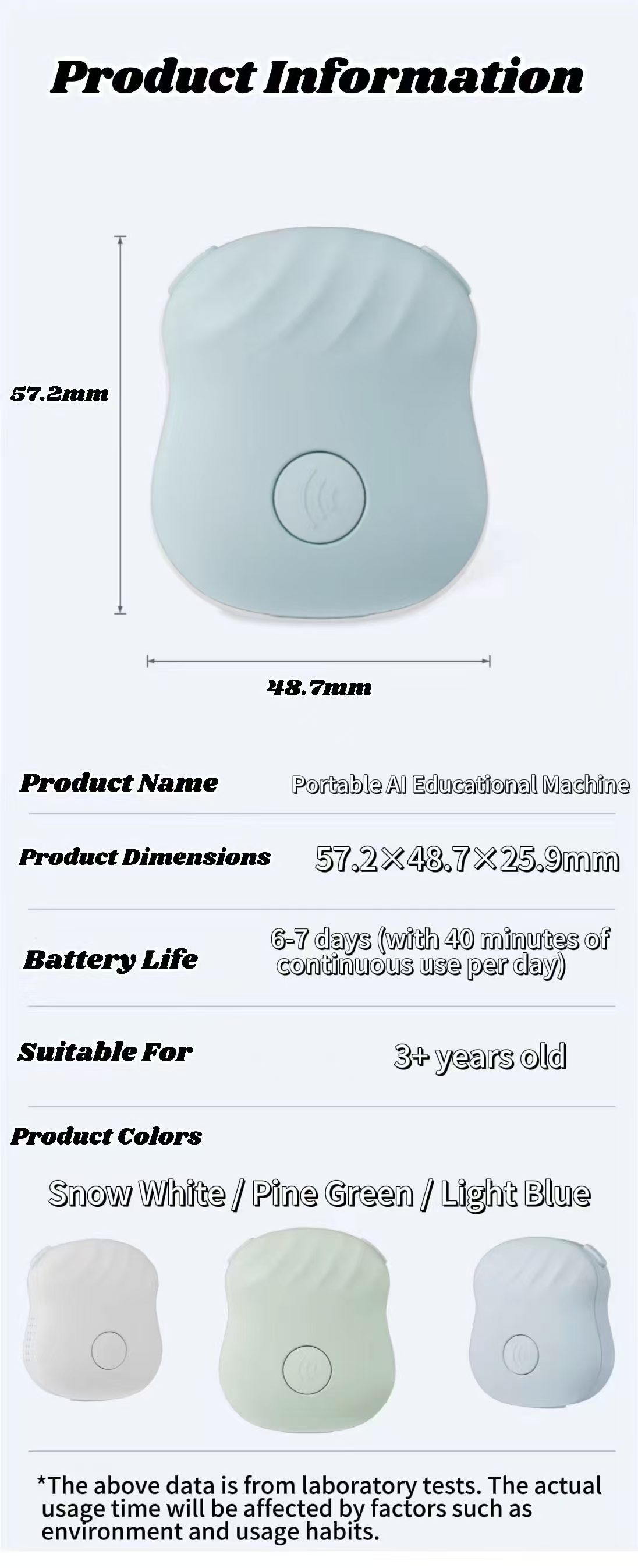 Specification Sheet