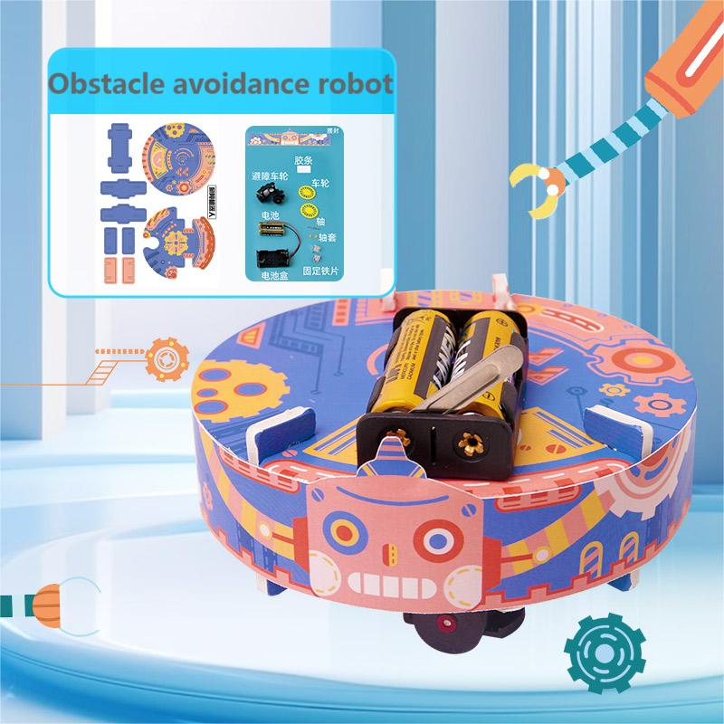 STEM Educational Toy Obstacle Avoidance Robot Science Toy for Kids DIY Toy Kit