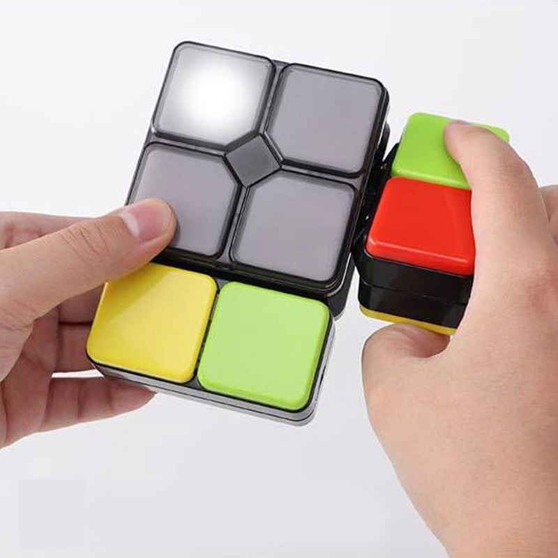 Multi-functional Musical Cube Intelligent Magic Deformation Puzzle Cube Toy Anti Stress LED Flashing Cube Electronic Memory Game