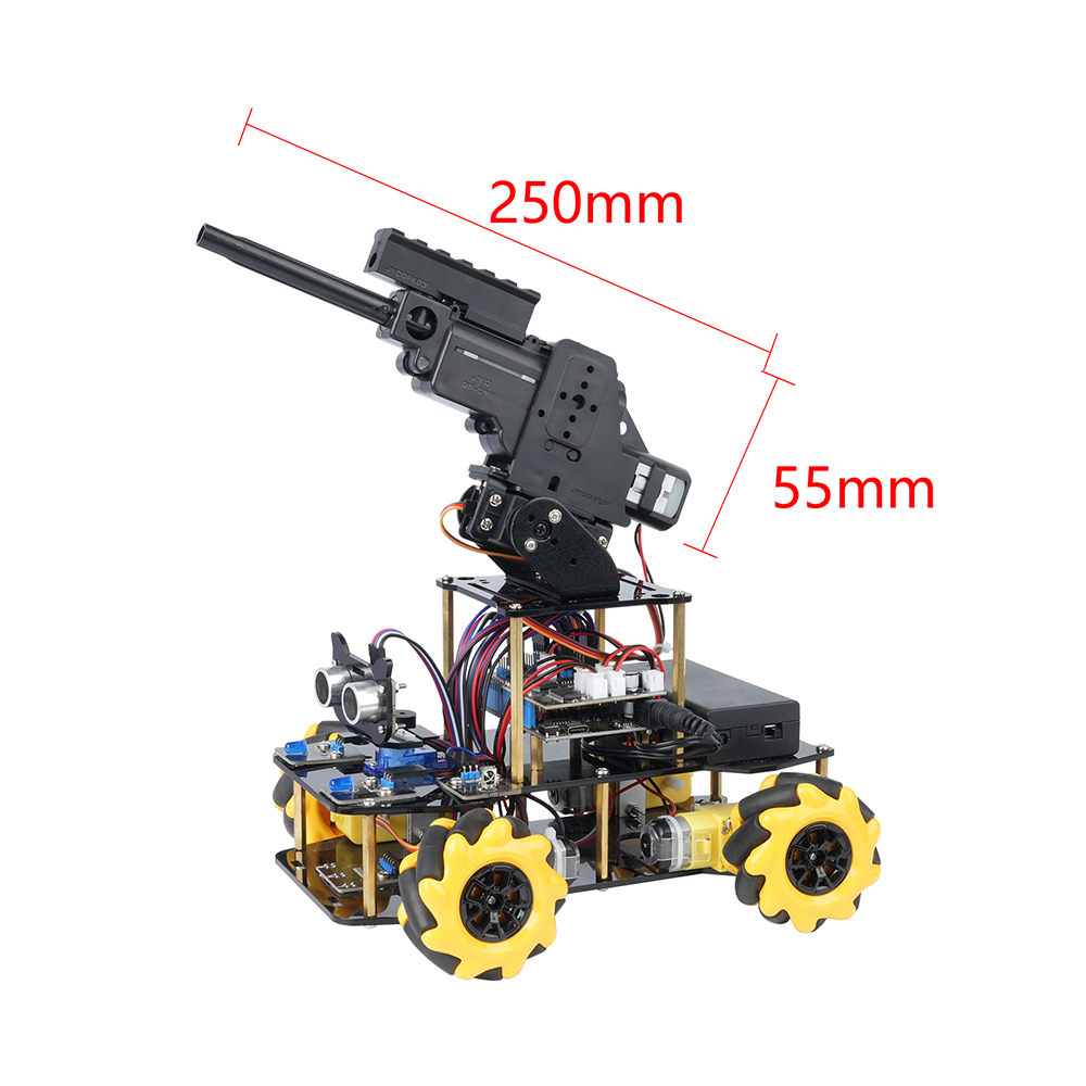 ACEBOTT DIY Smart Robotics Car ESP32 Remote Control Water Ball Launcher Educational STEM Coding Learning Toy for Arduino