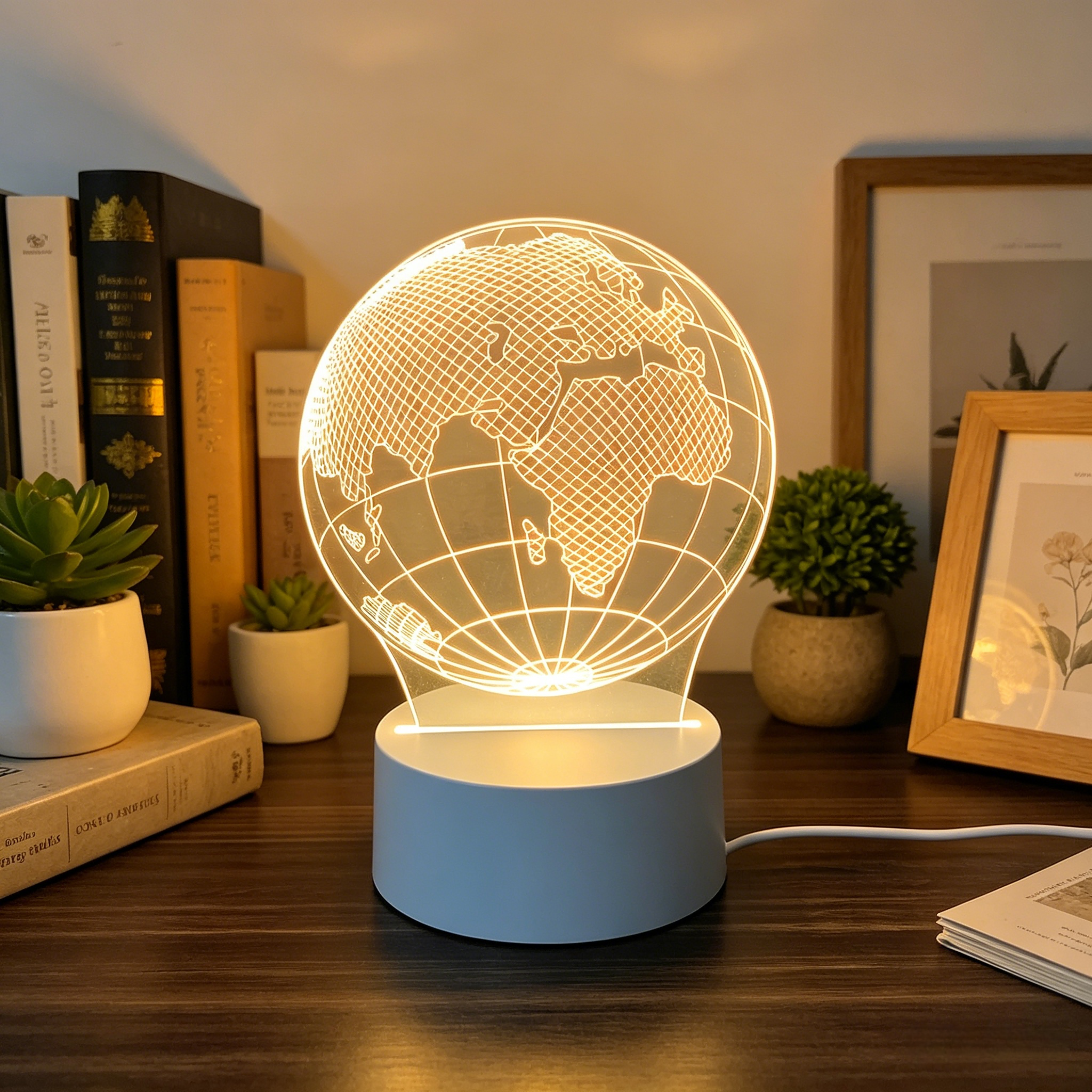 Customized Pattern Teddy Bear Lover Cute Anniversary 3D Illusion Lamp Night Light Festival Holiday Gift LEDTable Lamp