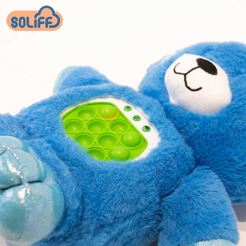 Decompression Breakthrough Puzzle Game Machine Autism Silicone Sensory Toy Electronic Pop Game Quick Push Game Console Series