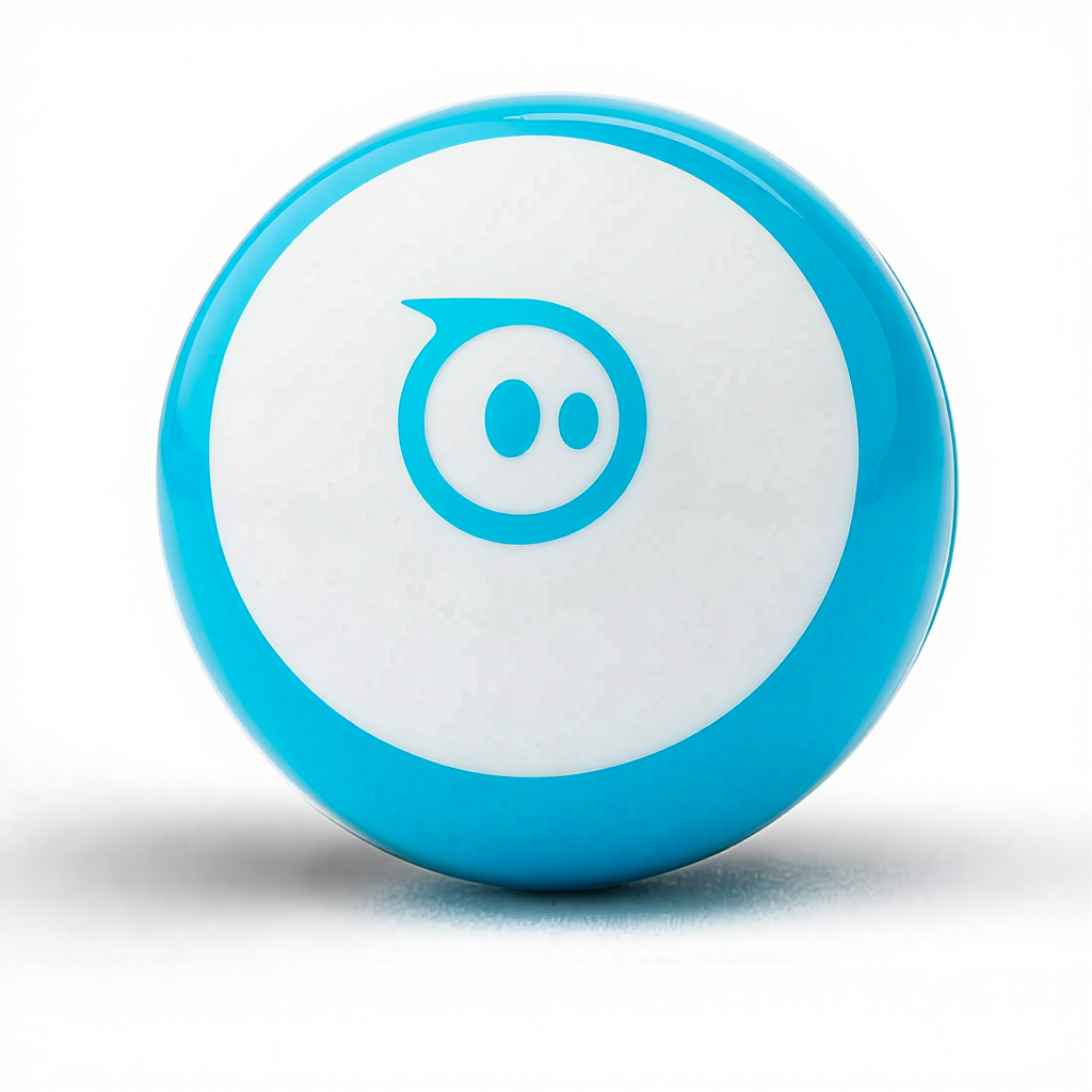 Mini (Blue) Coding Robot Ball Educational Coding Gaming for Interactive Learning Ages 8+ Plastic Battery Included