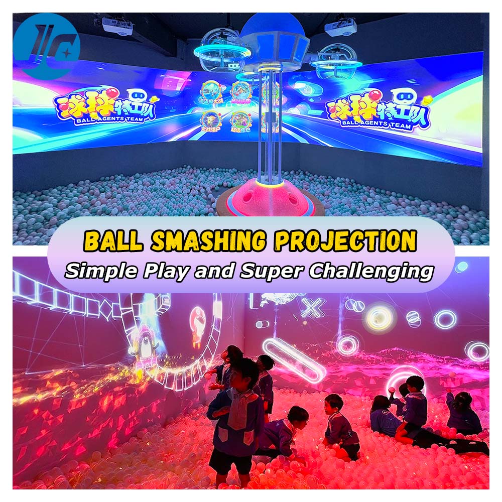 All-in-one Indoor Kids Game Park Wall Smash Ball Interactive Games Interactive Mapping Digital Display Interactive Projection