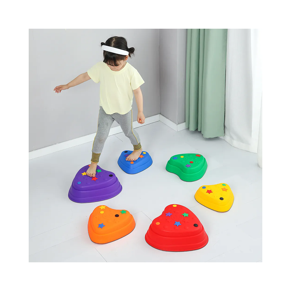 Children Educational Sensory Integration Balance Training Tactile Balanced Beam Baby Stepping Stone Toys For Sale