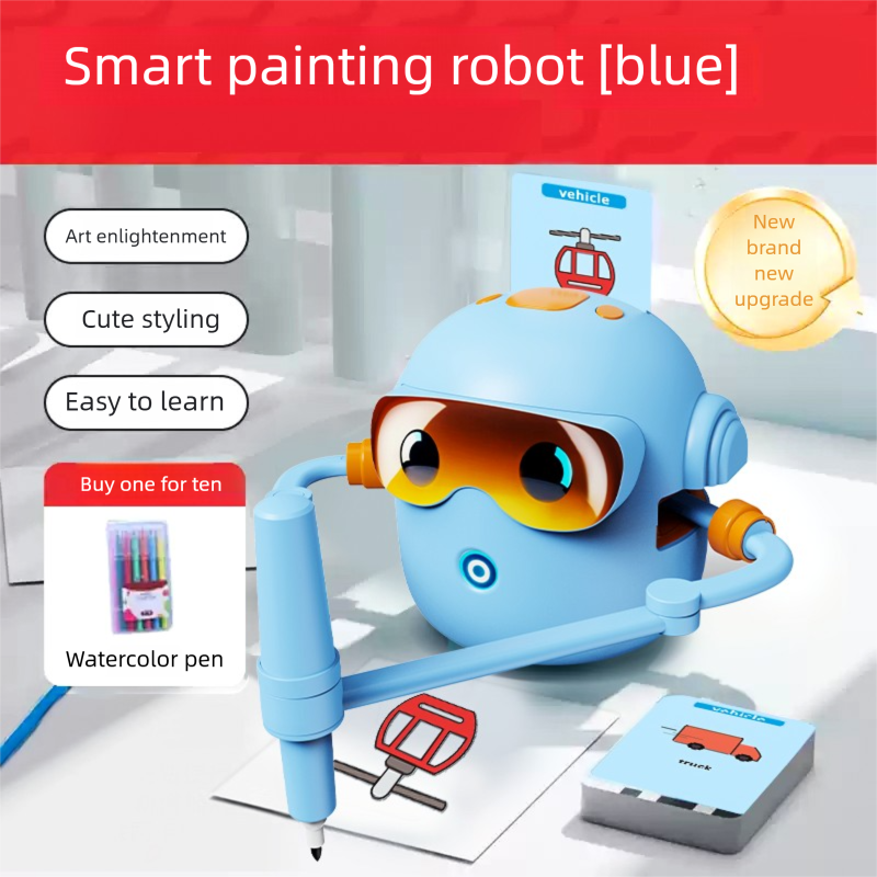 Draw Teaching Aids to Accompany Children's Growth Learning Robot Intelligent Enlightenment Automatic Children Painting Robot Toy