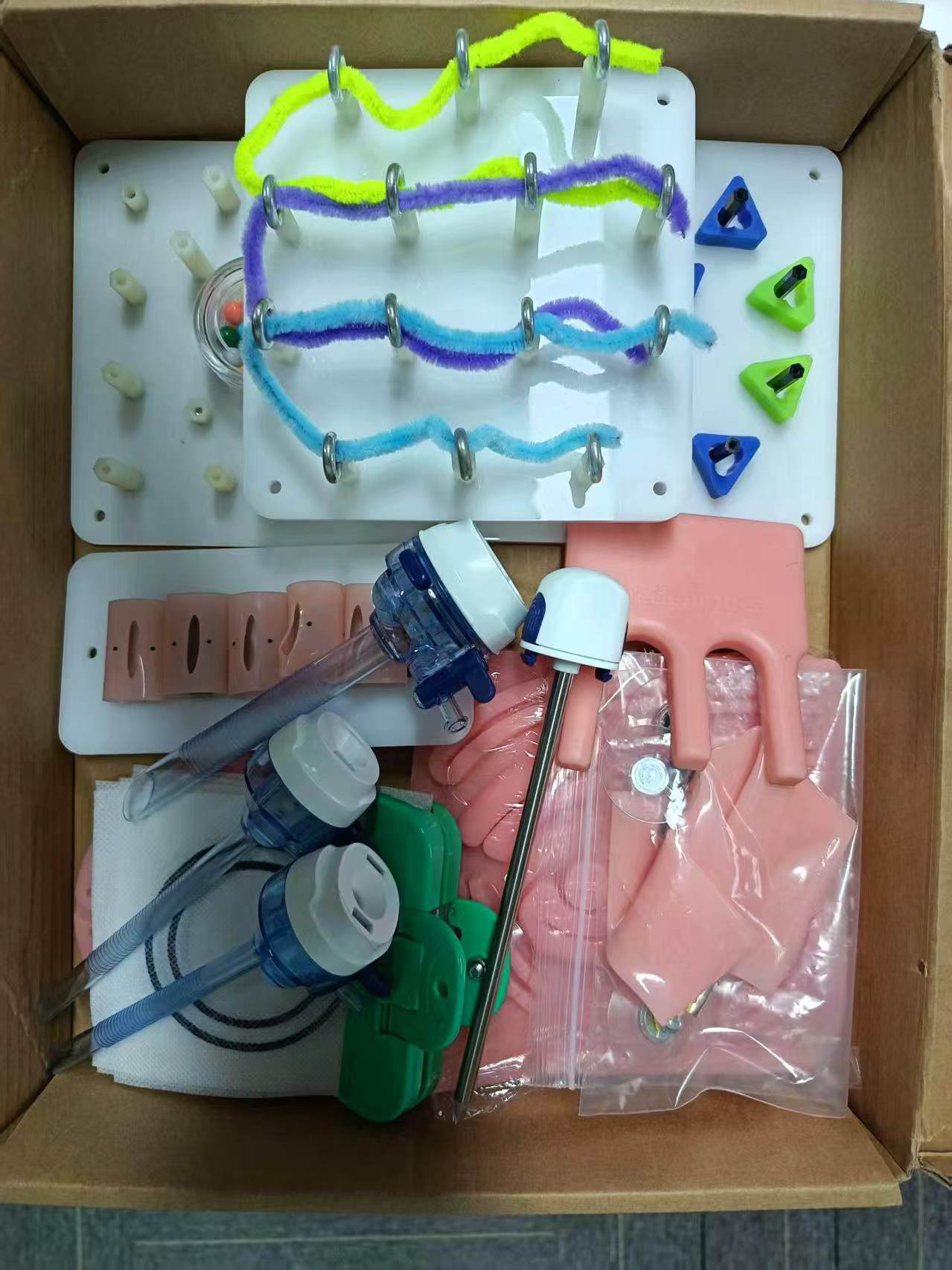 High Simulation Laparoscopic Endo Trainer Simulator Training Box Complete Set High Quality Instruments