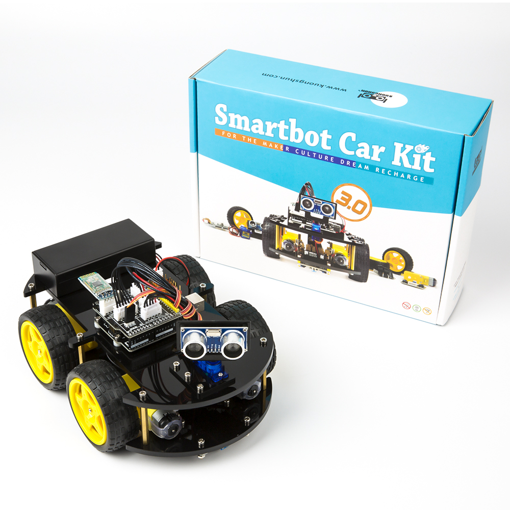 Robotlinking Newest Intelligent And Educational Toy Car For Kids Project Smart Robot Car Kit TUTORIAL Compatible With Arduino ID