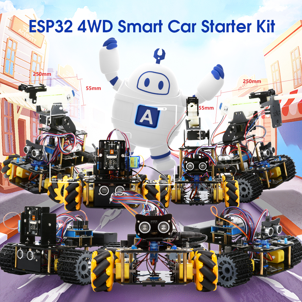Children Toy STEM Coding Smart Car Starter Robot Kit Educational for arduino Kids Learning Complete Kit