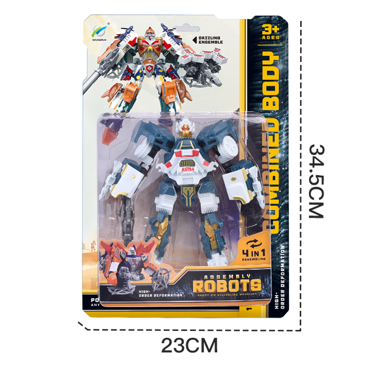 Children's Educational Robot Car Model Metamorphic Robotics Action Figure Toy for Boys Made of Durable Plastic