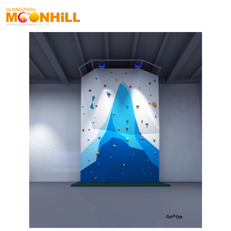 Playground Fun Wall Indoor Kids Climbing Wall Panel Climbing Holds Sample Wood