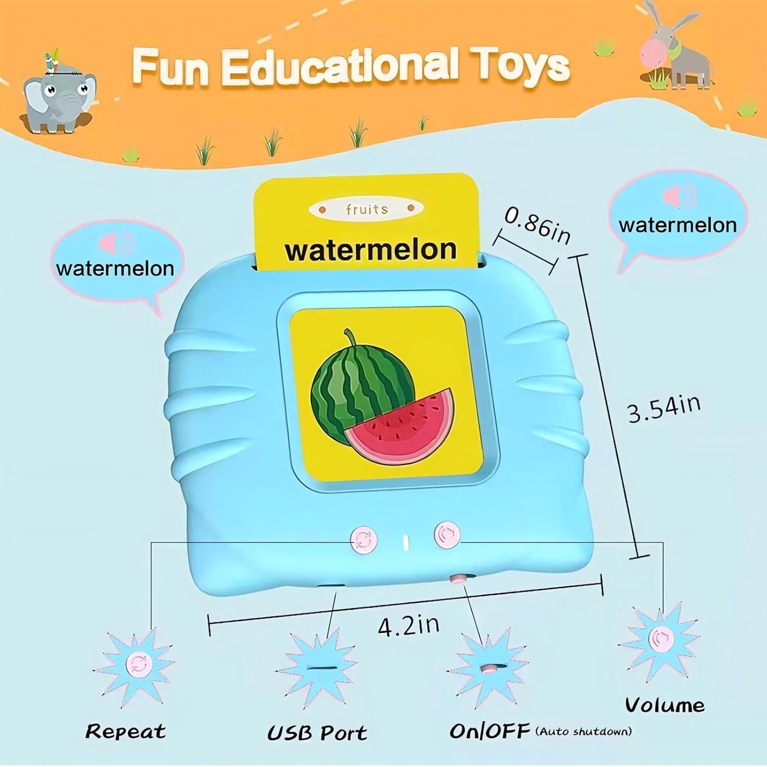 Custom 112 Page Early Educational Language Card Reader Flash Cards Kid's Learning Machine Toys Lithium Battery Ages 2-4 Years