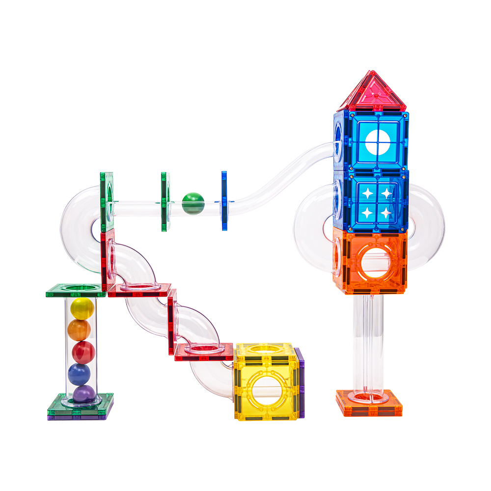 Professional Magnetic Blocks 3d Building Learning Educational Child Brain Development Kit Magnetic Marble Run
