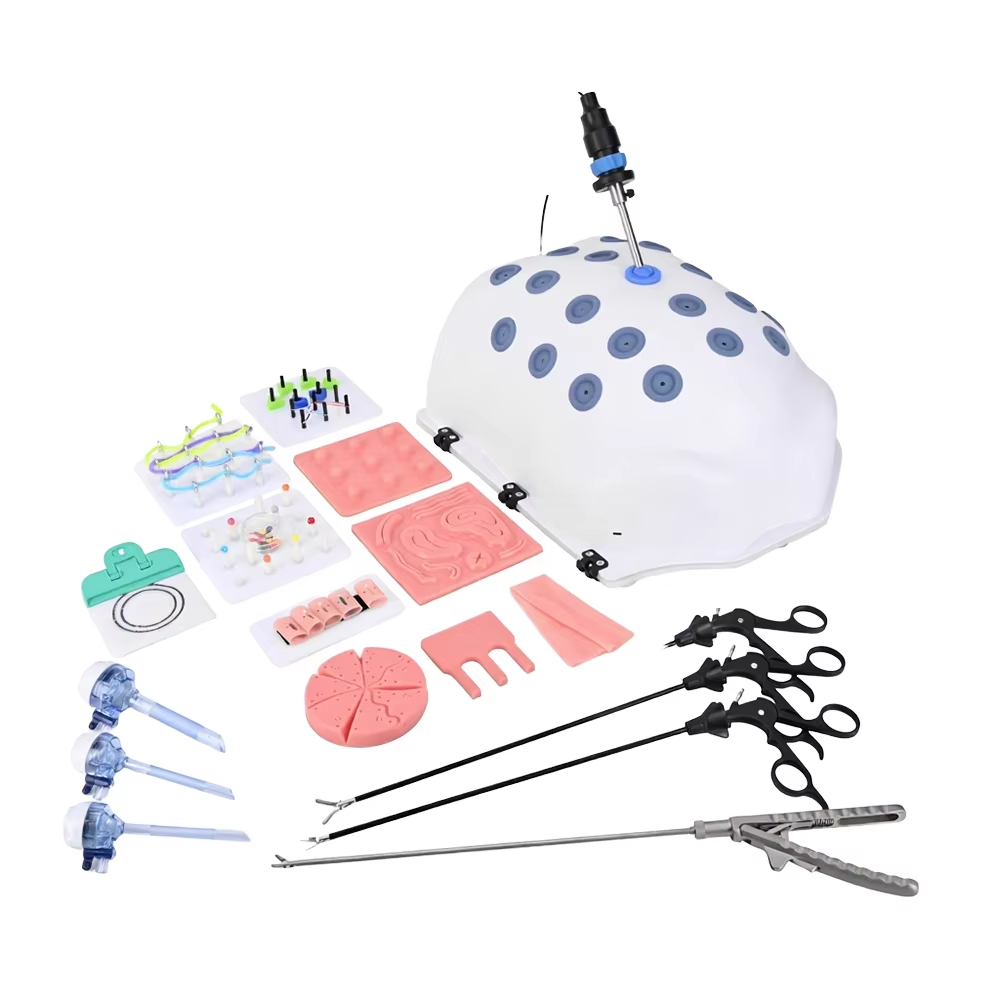 High Simulation Laparoscopic Endo Trainer Simulator Training Box Complete Set High Quality Instruments