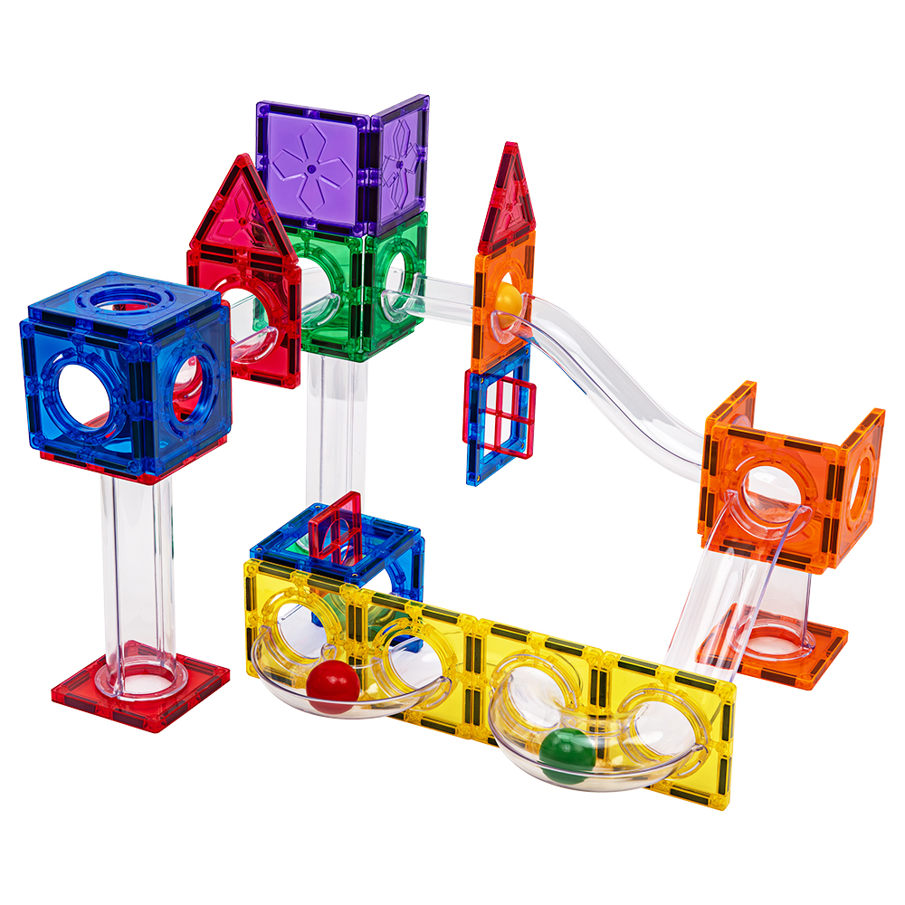 Professional Magnetic Blocks 3d Building Learning Educational Child Brain Development Kit Magnetic Marble Run