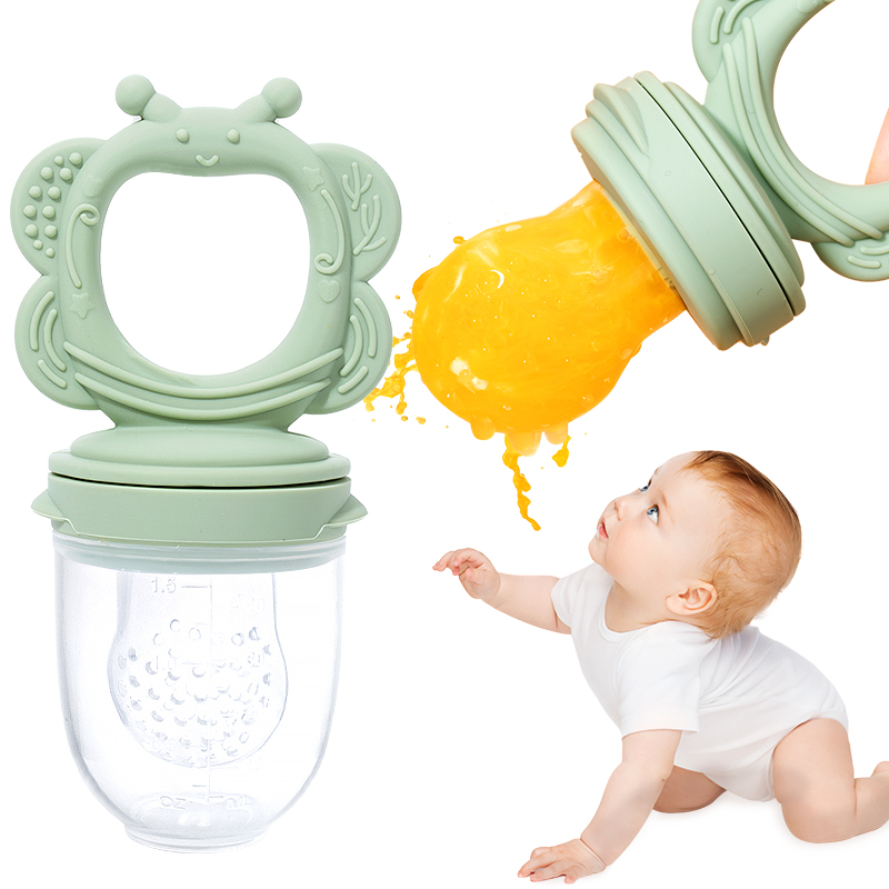 Baby Food Grade Silicone Pacifier Fresh Food Feeder Infant Fruit Teething Teether Toy Baby Product BAP Free Phthalate Free