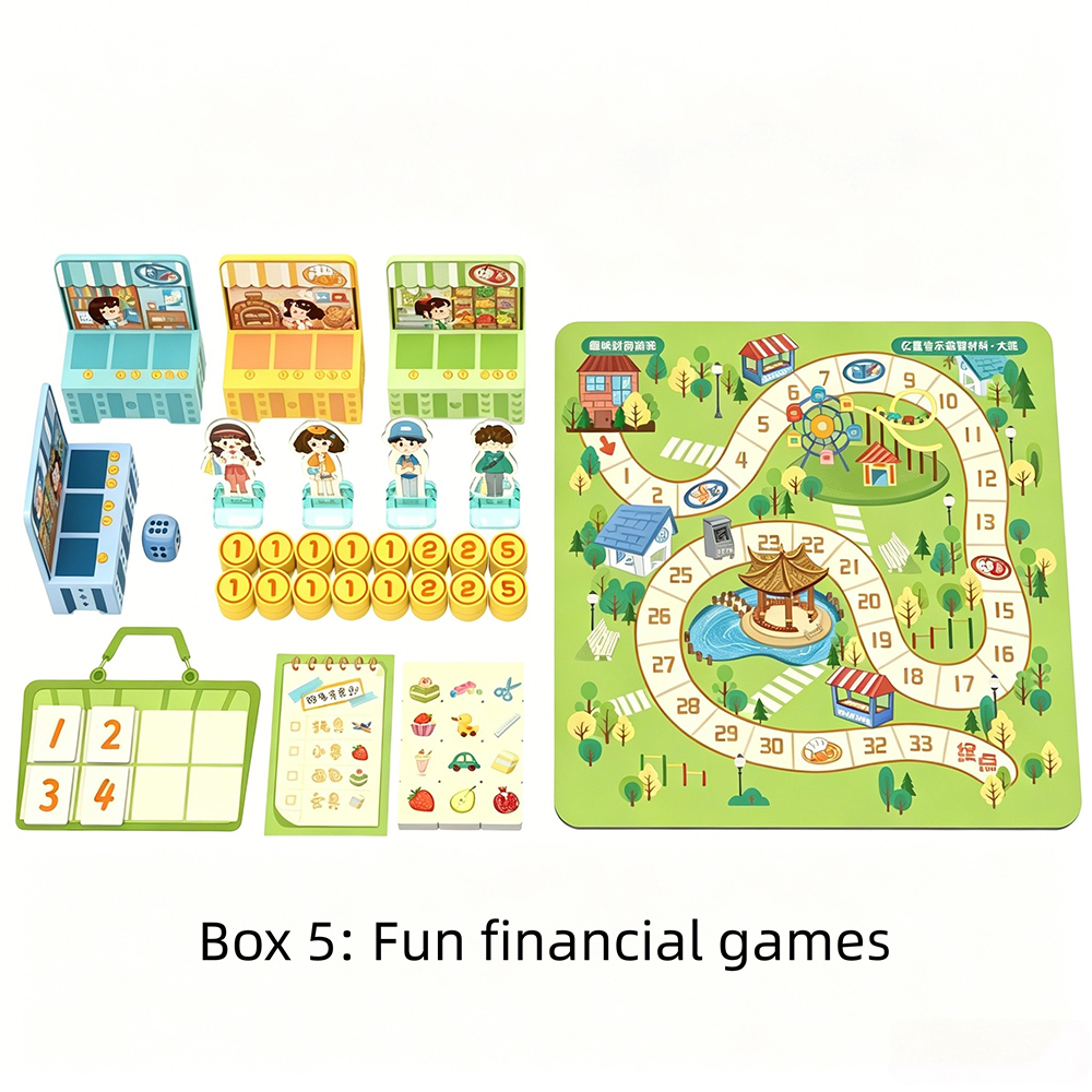 Eight Kinds Preschool Math Logic Game Package Multifunctional Early Learning Toy For Kids 5 6 Years Old