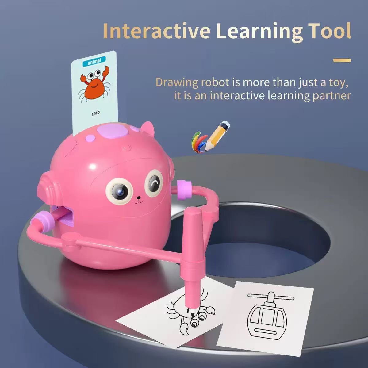 Educational Robot Toy for Kids Play &amp; Learn with Card Recognition Smart Drawing Robot &amp; App Control