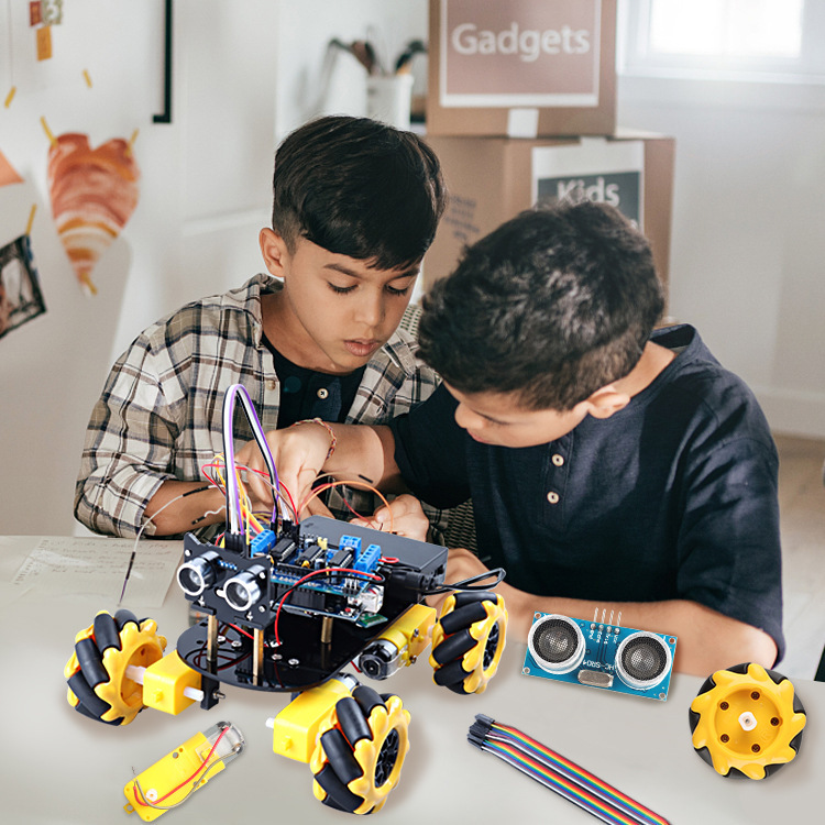 Starter Coding Learning School Children Kid Adults Stem Educational Robot Set Toy Smart With GPS DIY Robotic Car Kit for Arduino