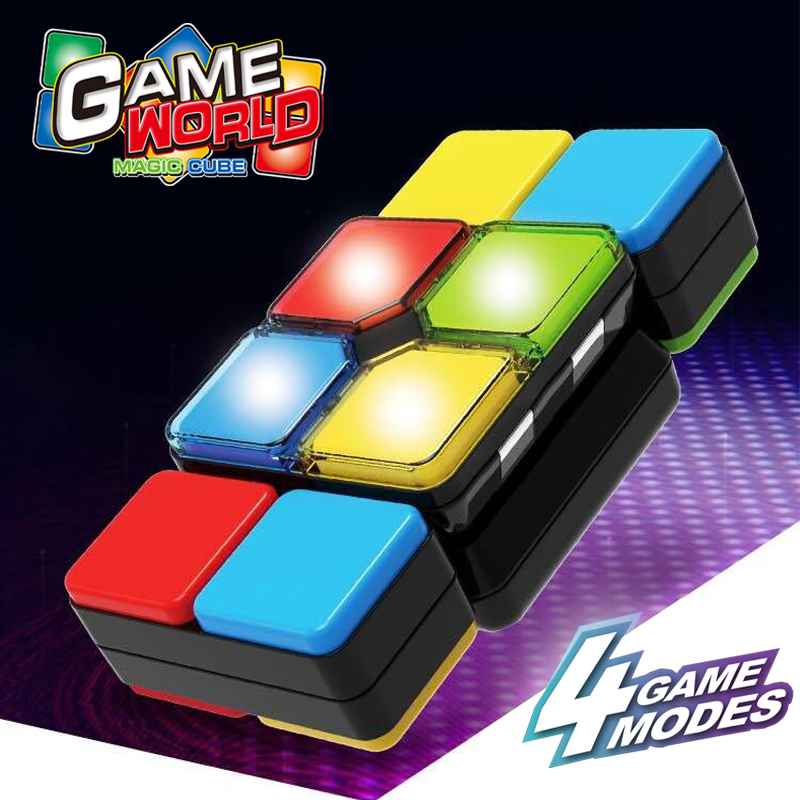 Multi-functional Musical Cube Intelligent Magic Deformation Puzzle Cube Toy Anti Stress LED Flashing Cube Electronic Memory Game
