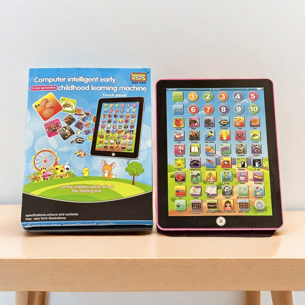 Children's Mini Learning Machine With Tablet For 5-7 Years Old English &amp; Portuguese Educational Toy Plastic