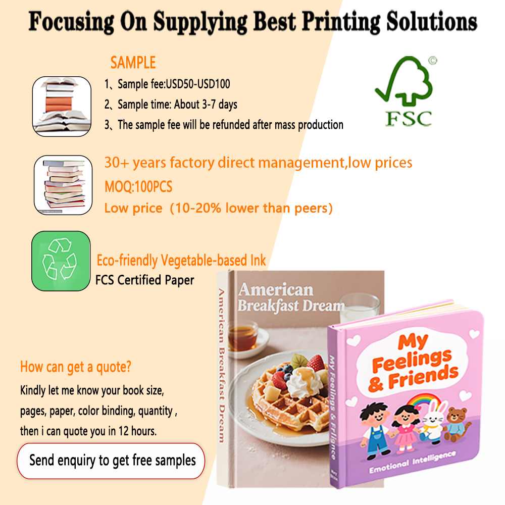 Custom Design Children Kids Hardcover Softcover Eco-friendly Offset Printed Early Education Story Learning Books Printing