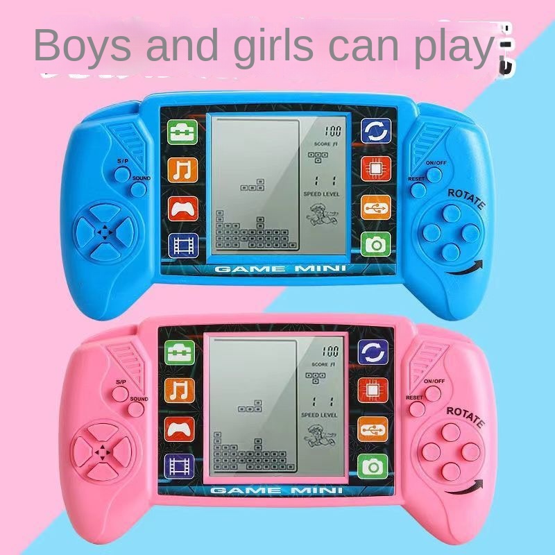 Cross-border Classic for Game Toy Children's Nostalgic Retro Handheld Puzzle Electronic Gift Model 1208 Colorful Display