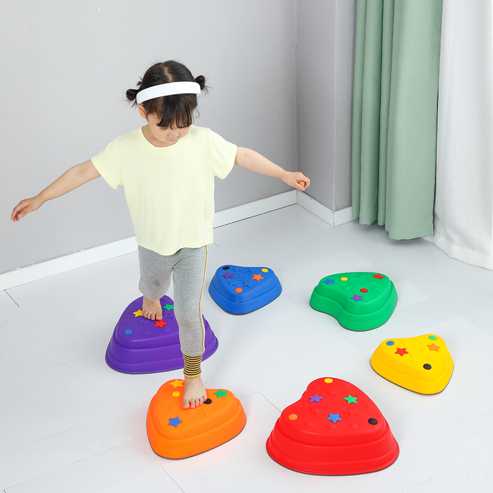 Children Educational Sensory Integration Balance Training Tactile Balanced Beam Baby Stepping Stone Toys For Sale