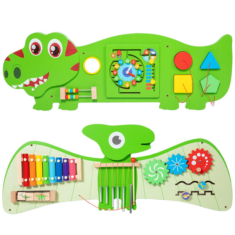 Early Education Interactive Wall Puzzle Parent-Child Wall Game with Wooden Toys Enlightening Wall Decoration for Children