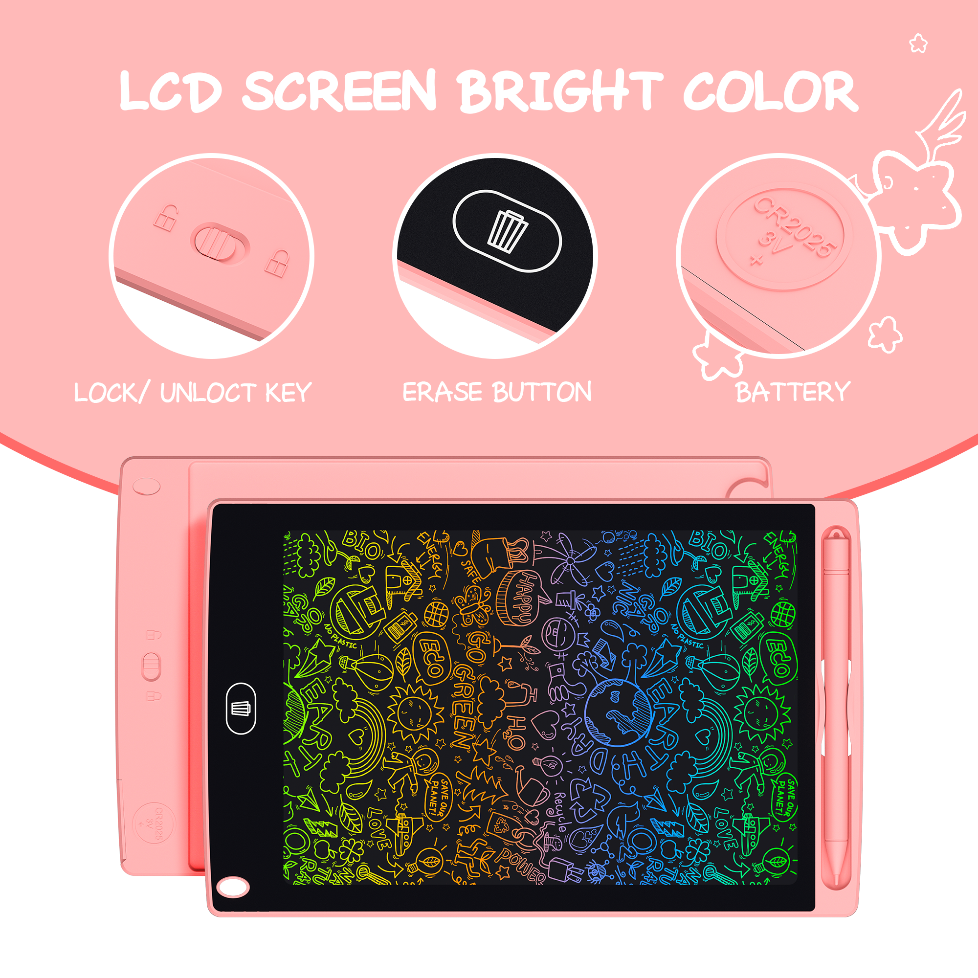 HX Wholesale Lcd Panel Colorful Kids Writing Tablet Low Price Cheap Digital Writing Pads Children Kids Lcd Writing Tablet