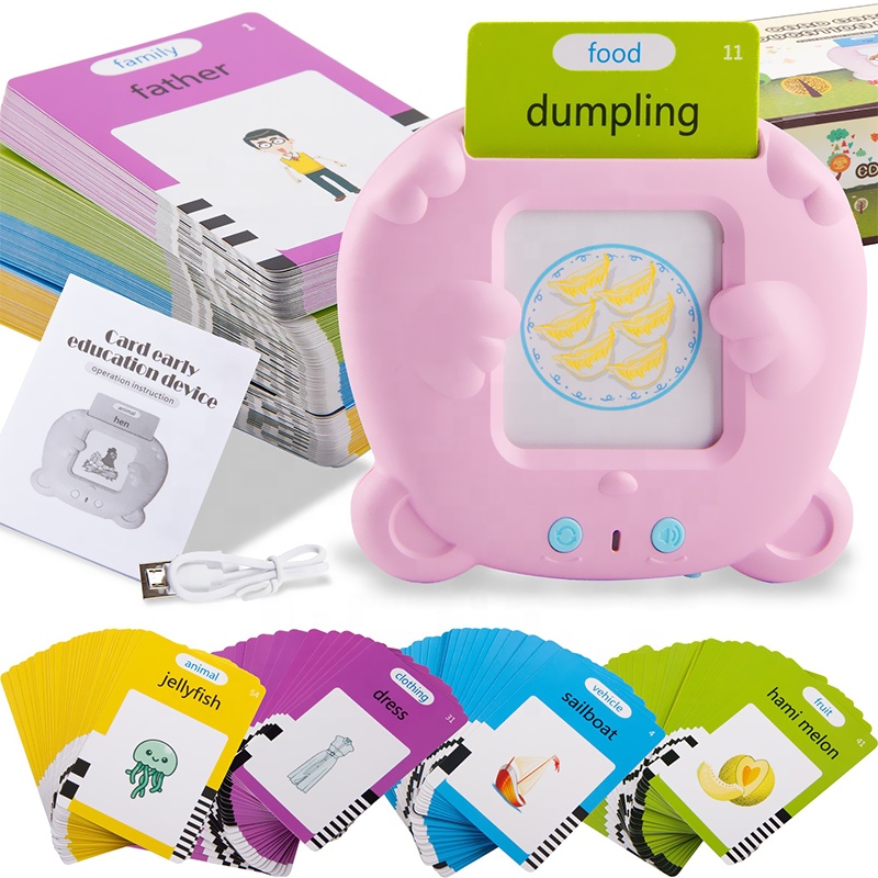 Samtoy Custom 112 Cards Baby Audible English Talking Flash Memory Cards Learning Toys Flash Cards Kids Educational