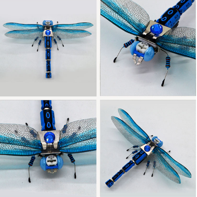 Wholesale Student Puzzle Electronic Insect Dragonfly Robot Model Toy