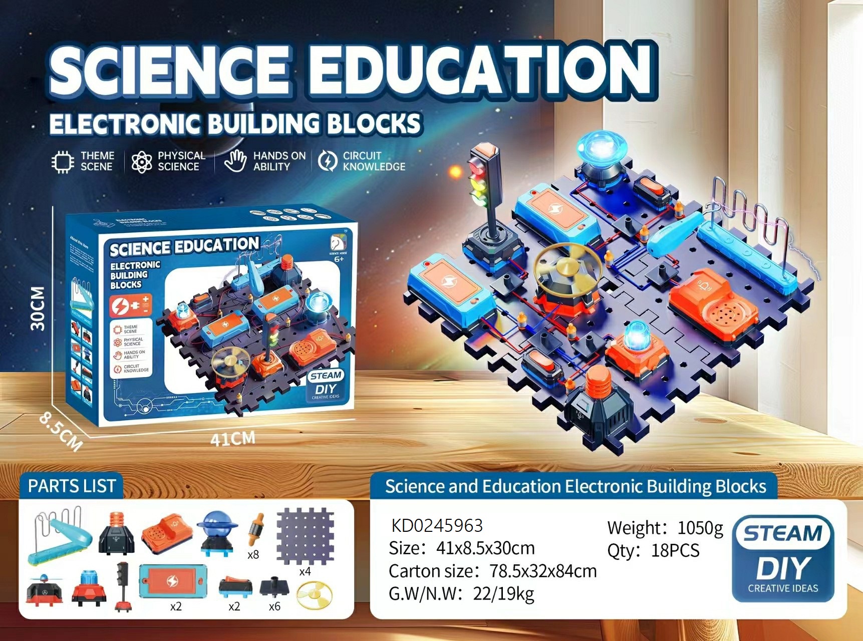 Educational Toy Science Exploration Experiment Kits Physics Kids Build It Stem Activity Circuit Toy Electronic Building Blocks