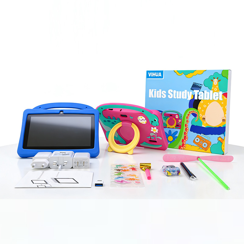 Wholesale New 7 Inch Kids Tablet Android 15 Hot Selling Dual Camera Video Call Wifi Card Parental Control Educational Early Baby