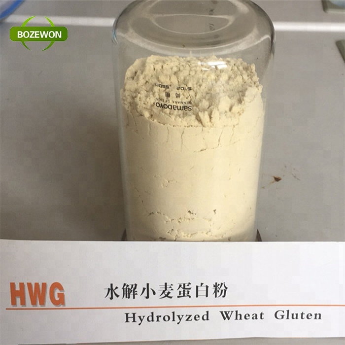BOZEWON Hot Selling 80% Hydrolyzed Wheat Protein Powder High Concentration Nutritious Adult Protein Supplement 15kg/25kg Light