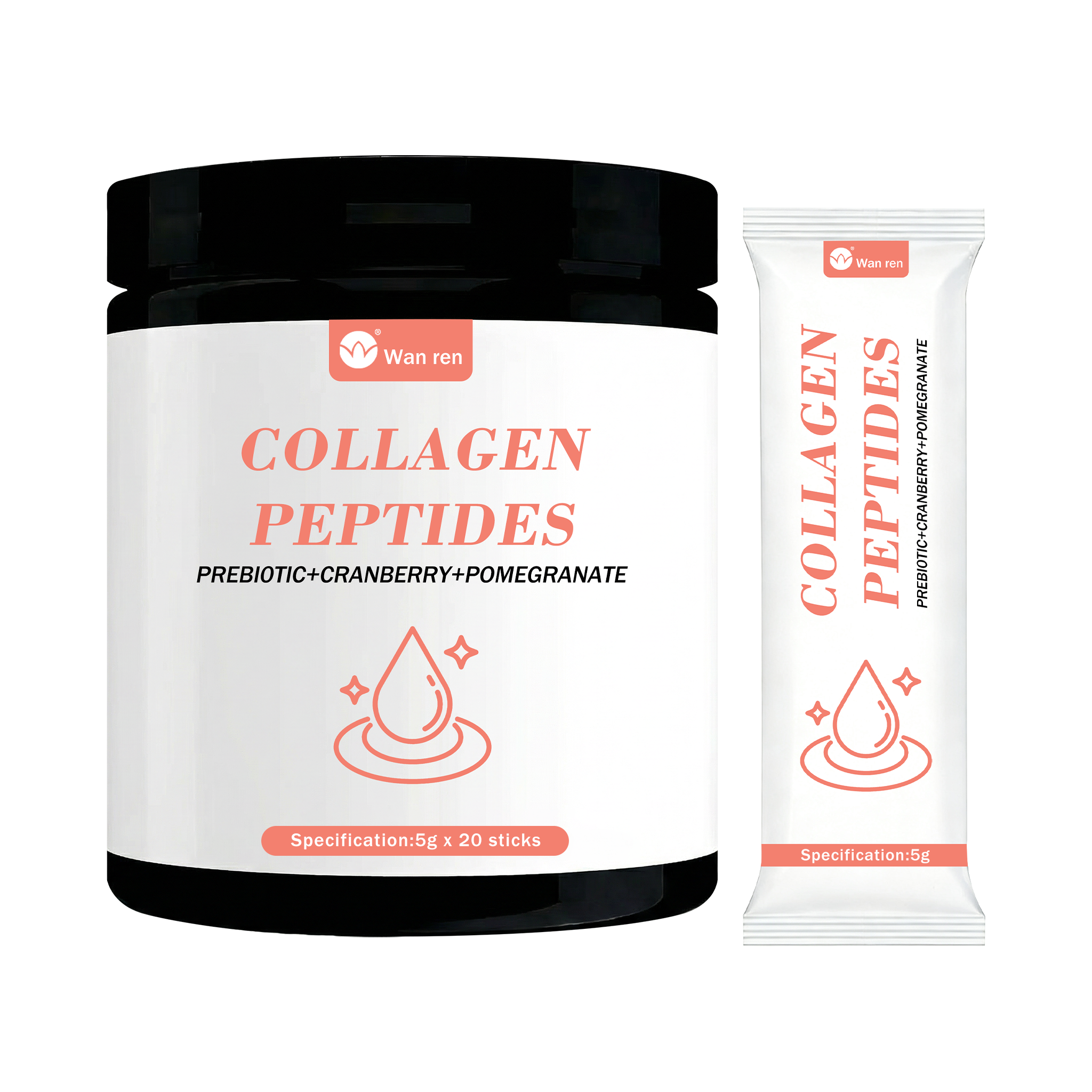 Hydrolyzed Collagen Peptides Powder Type I &amp; III &ge;90% Protein Fish or Bovine Source Low Molecular Weight (<3kDa) Bulk OEM Supply