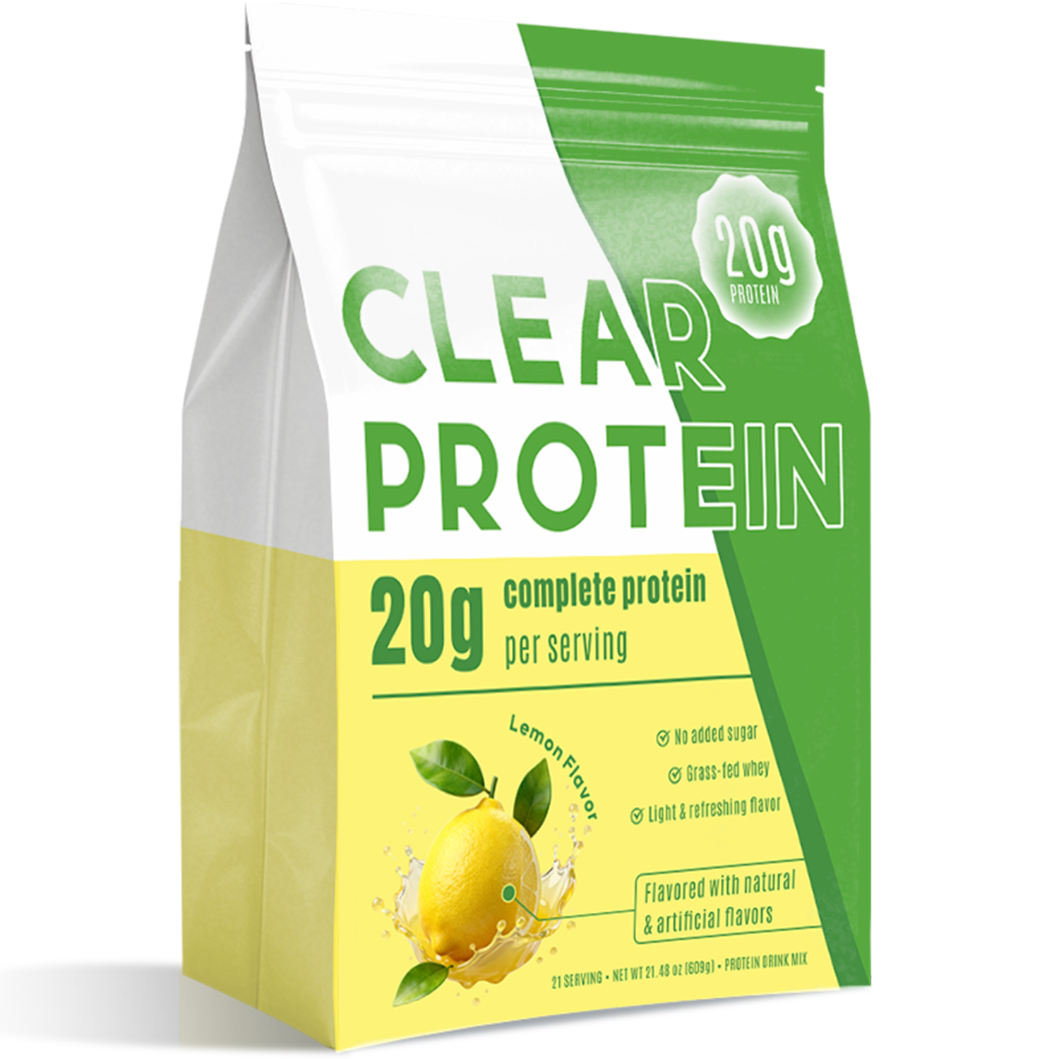 HACCP NSF ISO GMP Certified Clear Protein Powder Natural Blend Custom Blends 20G Clear Protein Powder Stick Packs