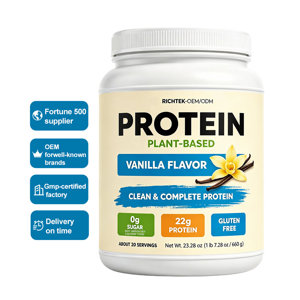 The Brand Offers High-quality Plant-based Protein Powder Supplements That Are Non-GMO And Gluten-free.