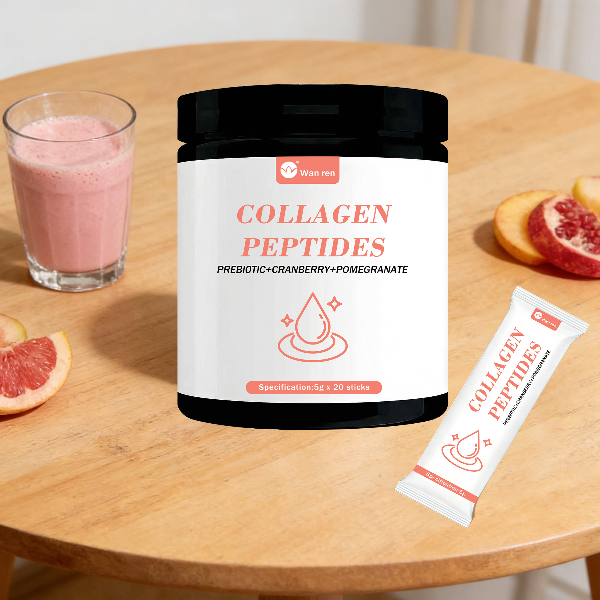 Hydrolyzed Collagen Peptides Powder Type I &amp; III &ge;90% Protein Fish or Bovine Source Low Molecular Weight (<3kDa) Bulk OEM Supply