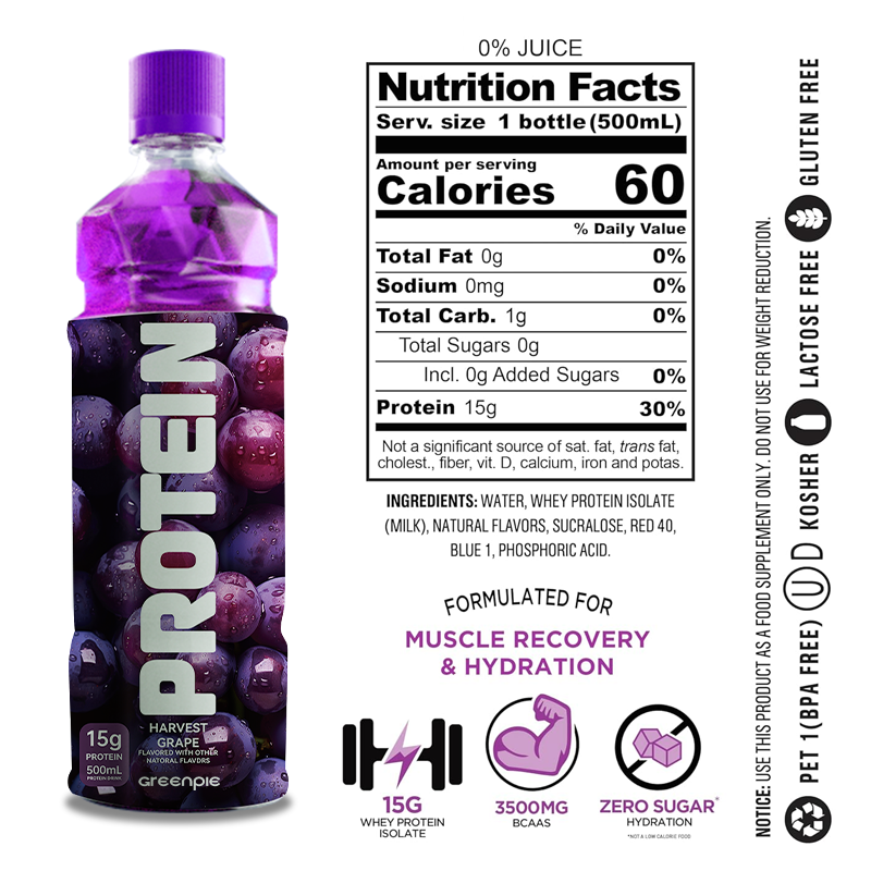 Greenpie Private Label Sport Nutritional Supplement Vegan Whey Protein Concentrate Isolate Protein Powder Drinks