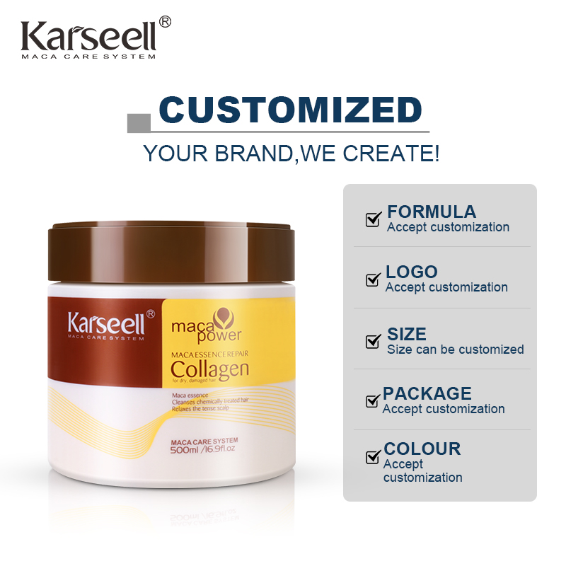 Karseell Maca Essence Repairing Hair Cream Hair Treatment Karseell Collagen Pure Keratin Hair Straightening Mask