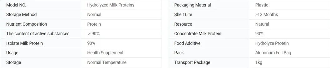 Supply High-Quality Food-Grade Products Hydrolyzed Milk Protein