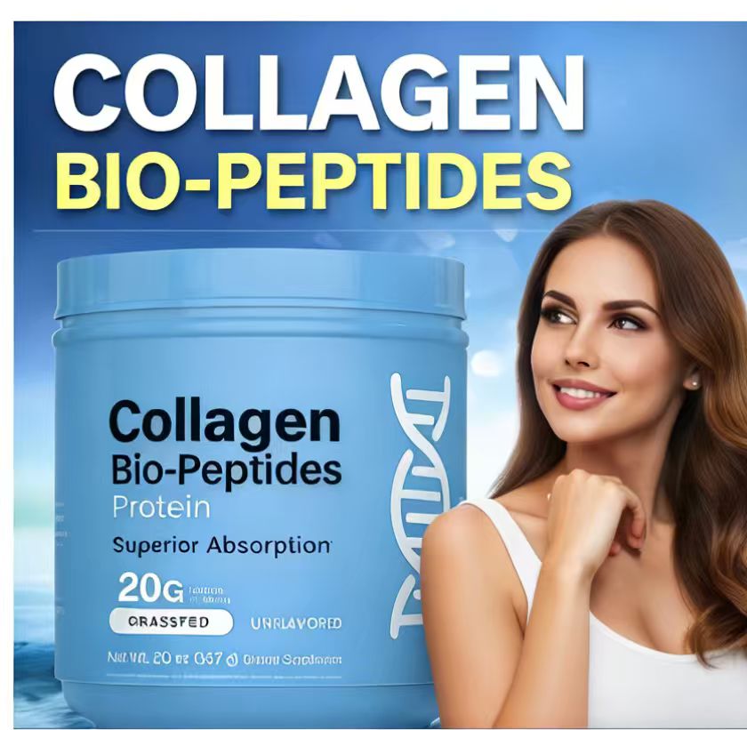 Bio-peptides Protein Collagen Powder Unflavored Hydrolyzed Collagen Peptides Supplement for Skin Hair Nails Joints Bulk