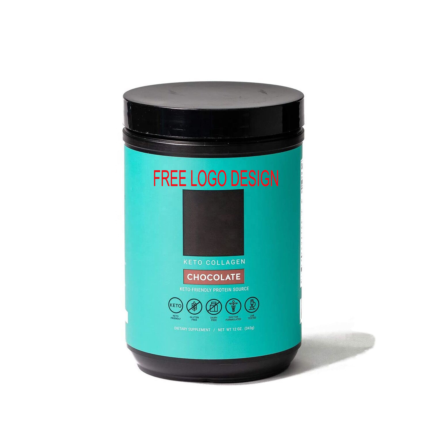 Customized Formula Skin Whitening Super Fish Protein Peptide Glow Powder Grass Fed Collagen Peptides Chocolate Trisha Mushroo