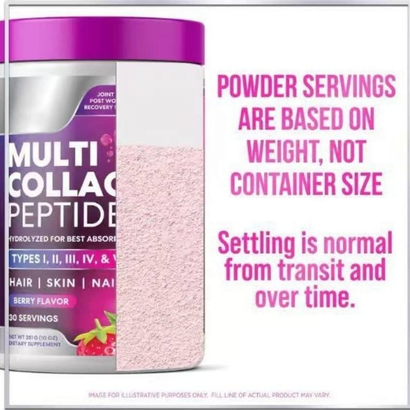 OEM Private Label Collagen Powder Multi Collagen Protein Powder Hyaluronic Acid Vitamin C Supplement Beauty Skin Hair Grown