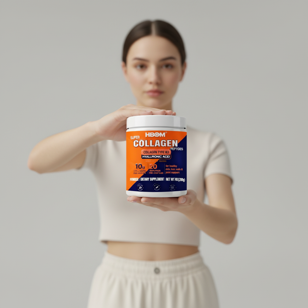 Best-selling Hydrolyzed Collagen Peptide Protein Powder for Adults, Suitable for Skin, Lean Muscles and Natural Energy Gummies